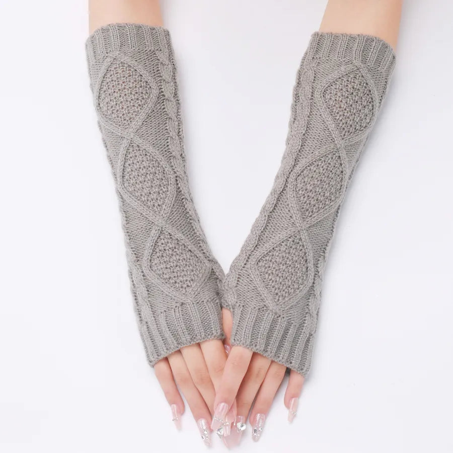 women's simple style solid color gloves 1 set