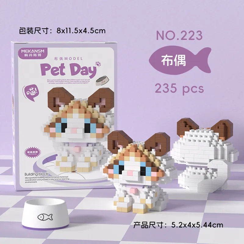 Kids(7-16Years) Children Unisex Cartoon Character Plastic Building Toys Learning & Education Toys