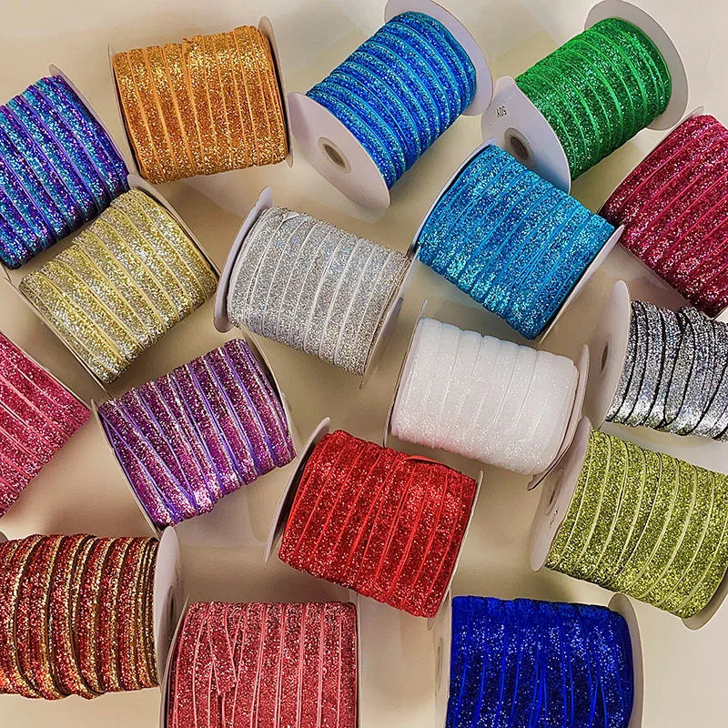 Classic Style Solid Color Gold and Silver Wire Holiday Banquet Daily Party Supplies Gift Wrapping Supplies 1 Roll