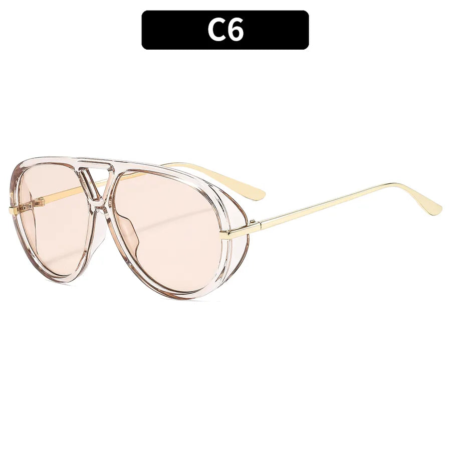 Casual Solid Color Ac toad glasses Full Frame Women's Sunglasses