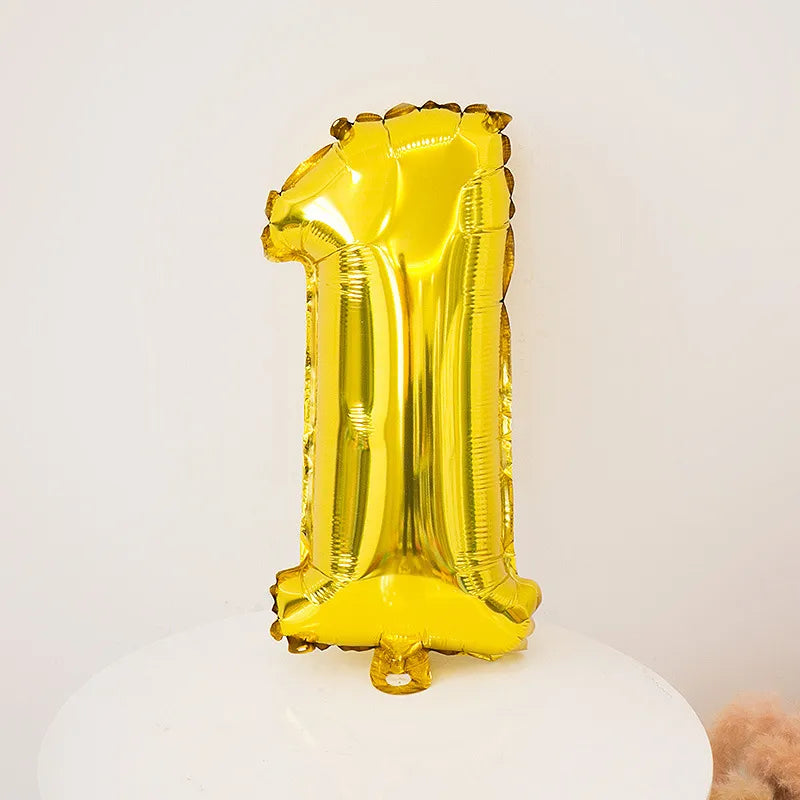 Simple Style Number Aluminum Film Party Festival Balloons