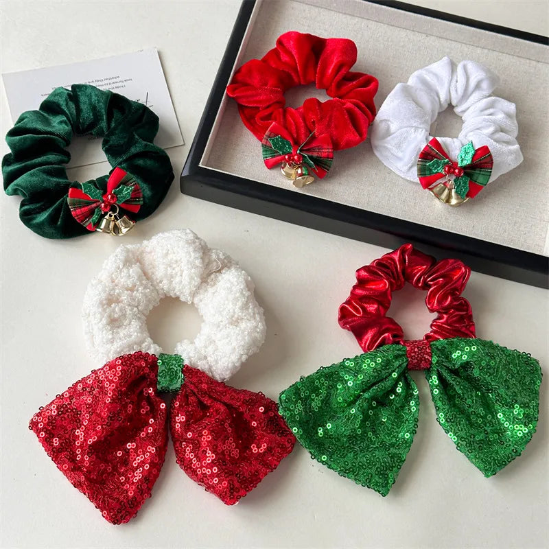 Christmas Nordic Style Modern Style Women's Solid Color Bell Hair Tie