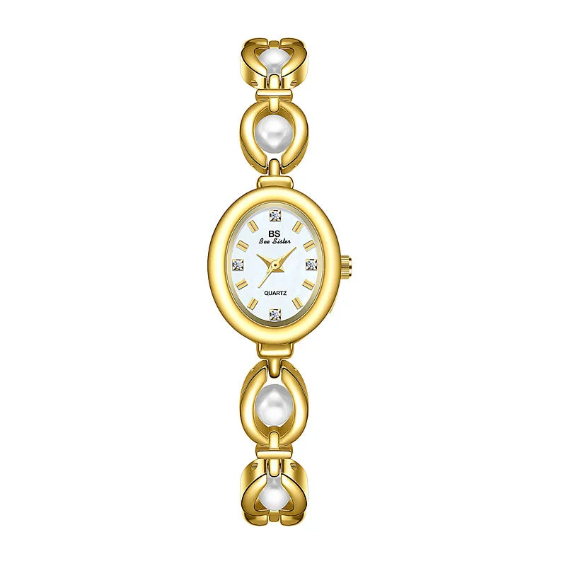 Simple Style Classic Style Solid Color Single Folding Buckle Quartz Women's Watches