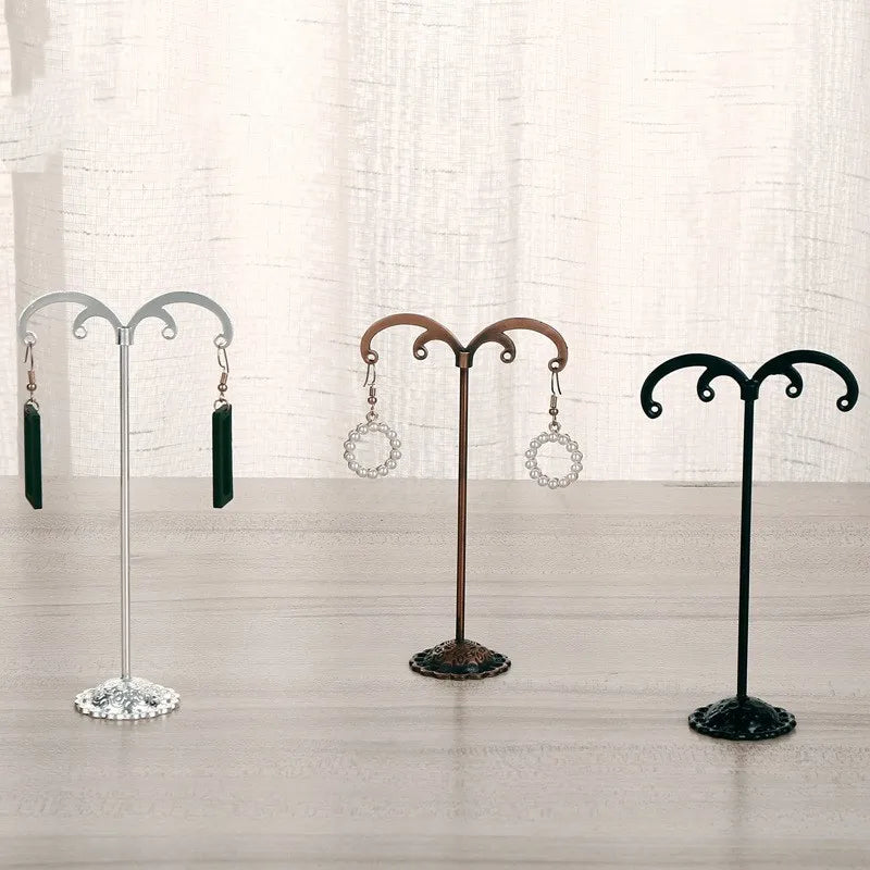 wrought iron earrings jewelry display stand three piece set  wholesale