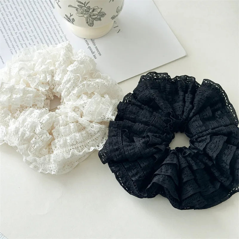 Elegant Sweet Women's Solid Color Cloth Hair Tie