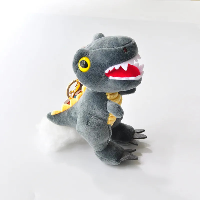 Cute Dinosaur PP cotton Plush Unisex Bag Pendant Keychain