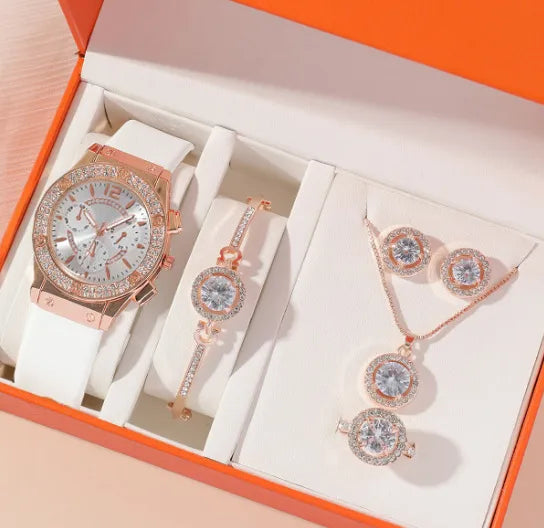 Lady Streetwear Round Jewelry Buckle Quartz Women's Watches