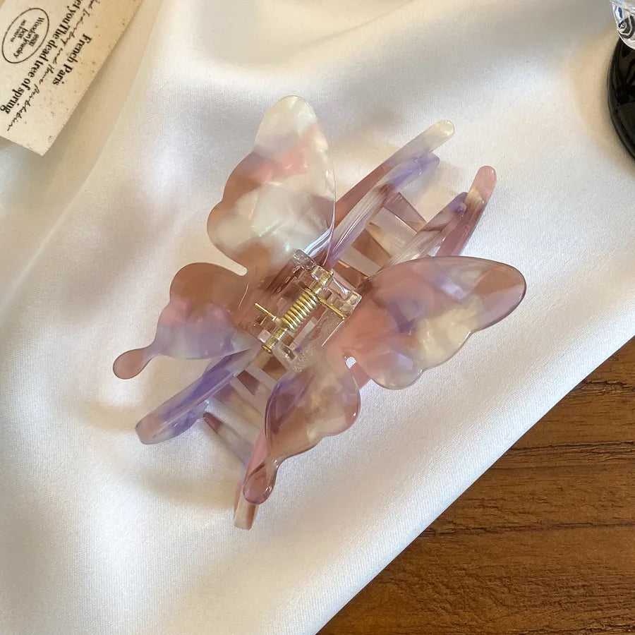 Dove High-End Acetate Butterfly Hair Clips New Versatile Hair Accessories Shark Fin Hair Clips Large Capacity Hair Grips
