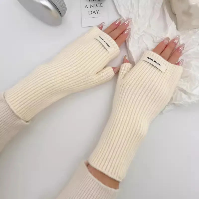 unisex simple style solid color gloves 1 set