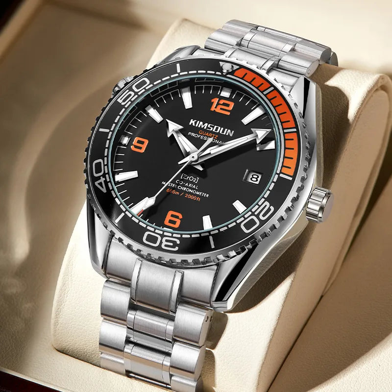 Commute Solid Color Double Side Snaps Quartz Men's Watches