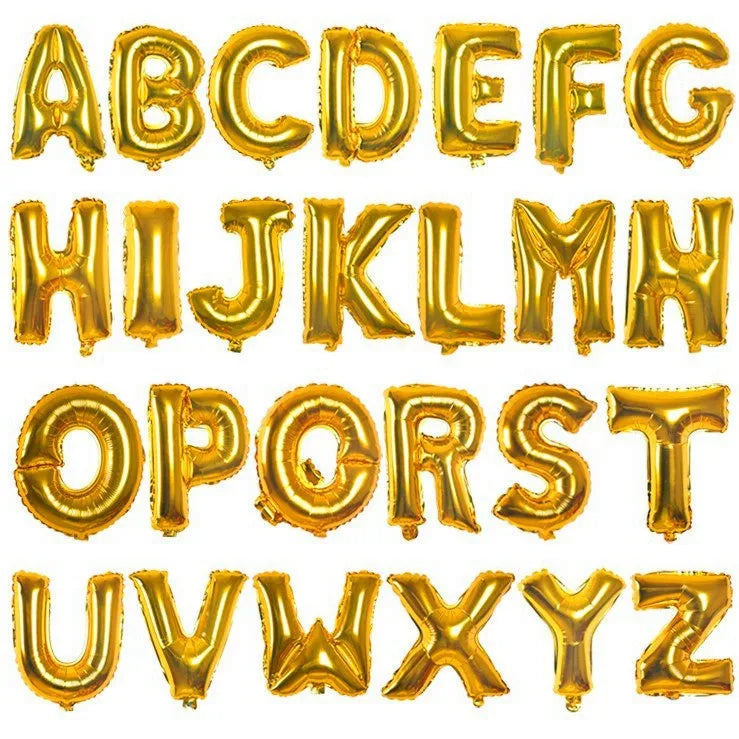 Simple Style Letter Aluminum Film Party Festival Balloons
