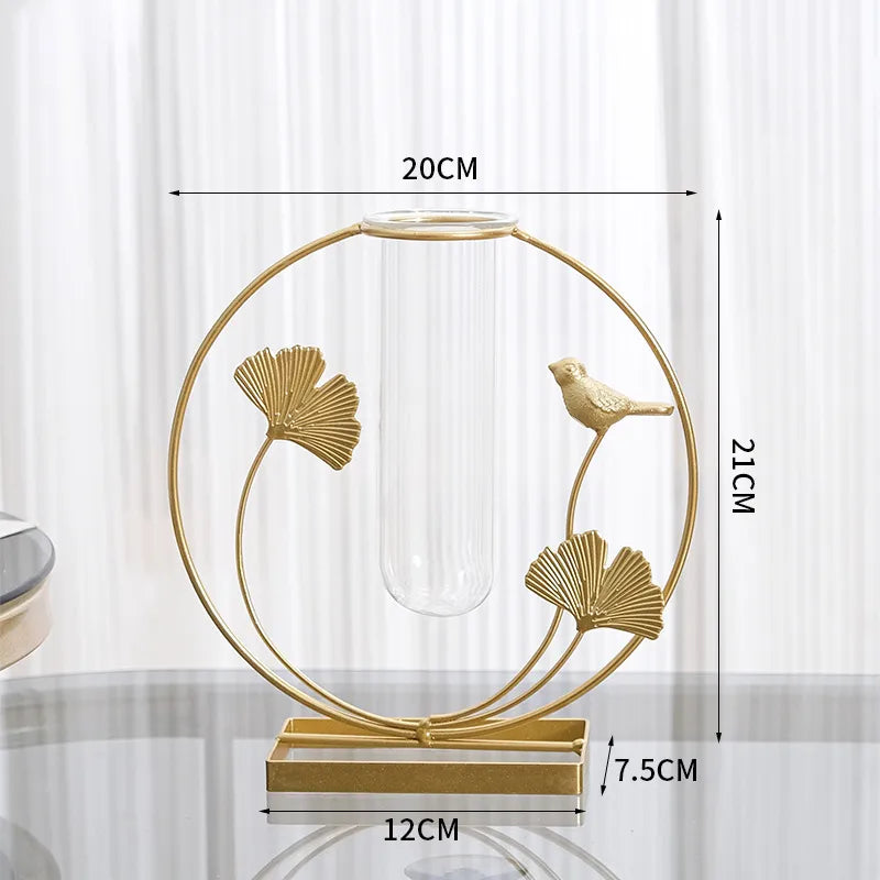Home Decorations Desktop Flower Ornaments Creative  Style Dining Table Decoration Fake Flower Simulation Flower Vase Advanced Sense