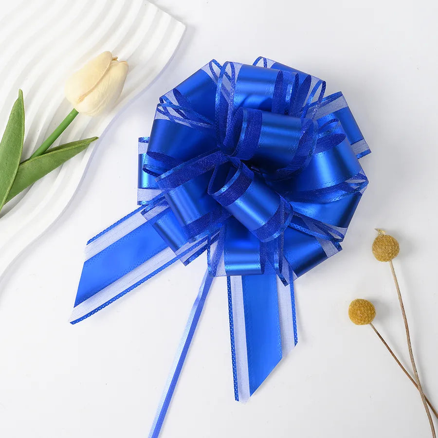 New 50 Snow Yarn Matte Fit Ball Flower Christmas Gift Flower Fruit Basket Packaging Metallic Color Hand Pull Flower