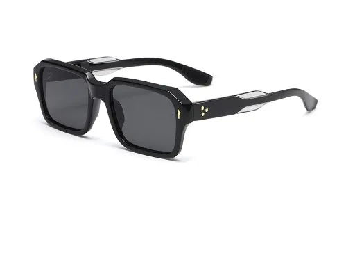 retro cool style gradient color resin square full frame men's sunglasses