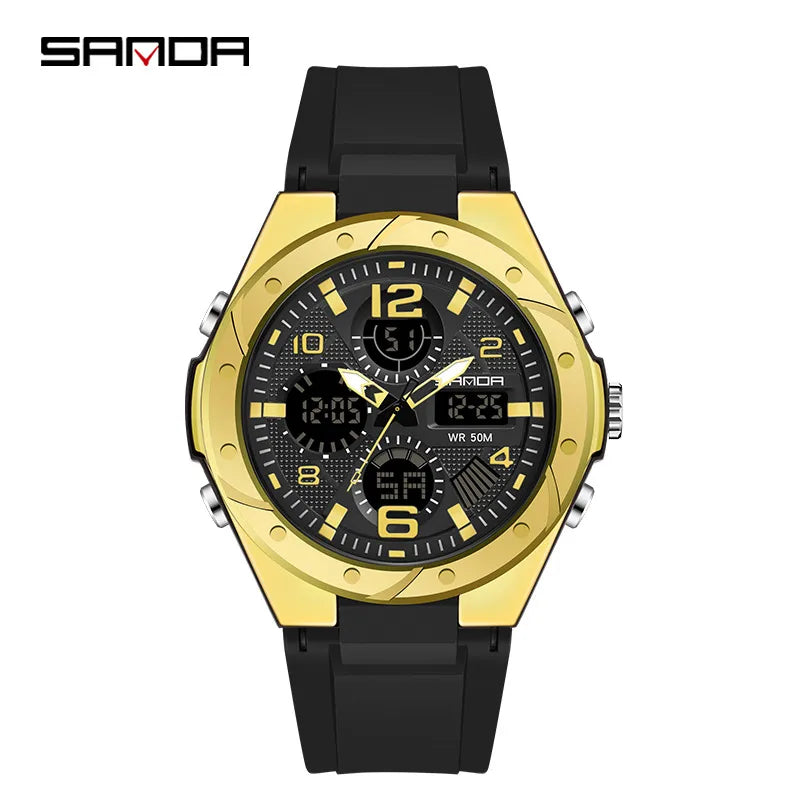 modern style solid color electronic men's watches