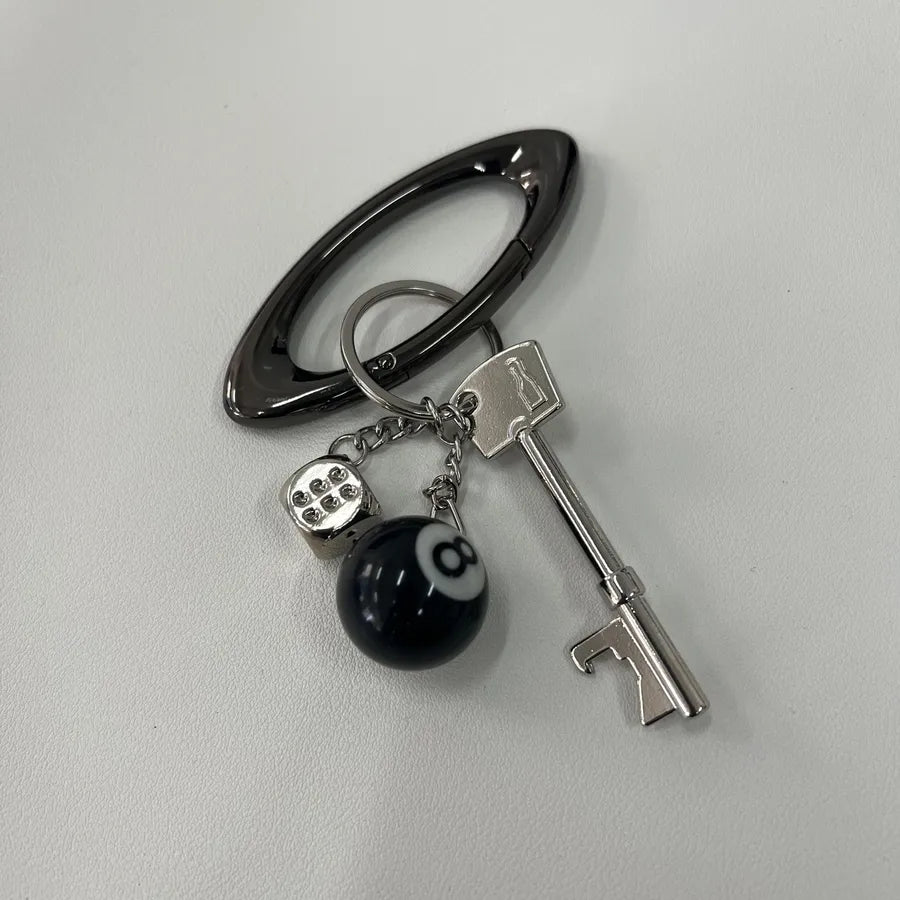 Oval Keychain High-value Accessories Mountaineering Buckle Design Fashion Accessories cleanfit Niche Waist Hanging Ornaments