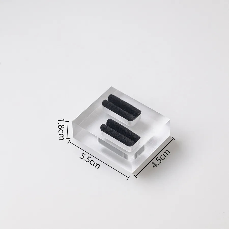 Acrylic Jewelry Ring Display Stand Combination Nordic Style Plate Base For Photography Props Storage Showcase Holder