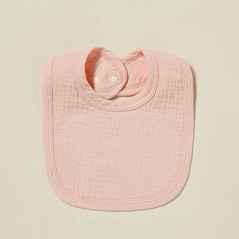 Newborn baby cotton gauze saliva towel 4-layer U bib absorbent Milk cushion towel small bib  explosions 11 colors