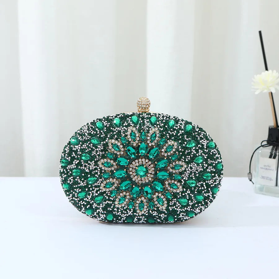 Hot-selling Evening Bag Sunflower Diamond-encrusted Party Clutch Bag Fashionable Personalized All-match Bag Women's Shell Bag