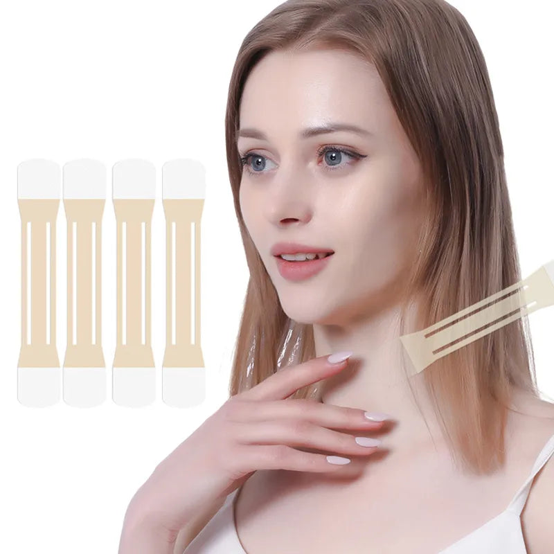 Solid Color Neck Pattern Stickers Simple Style Classic Style Beauty