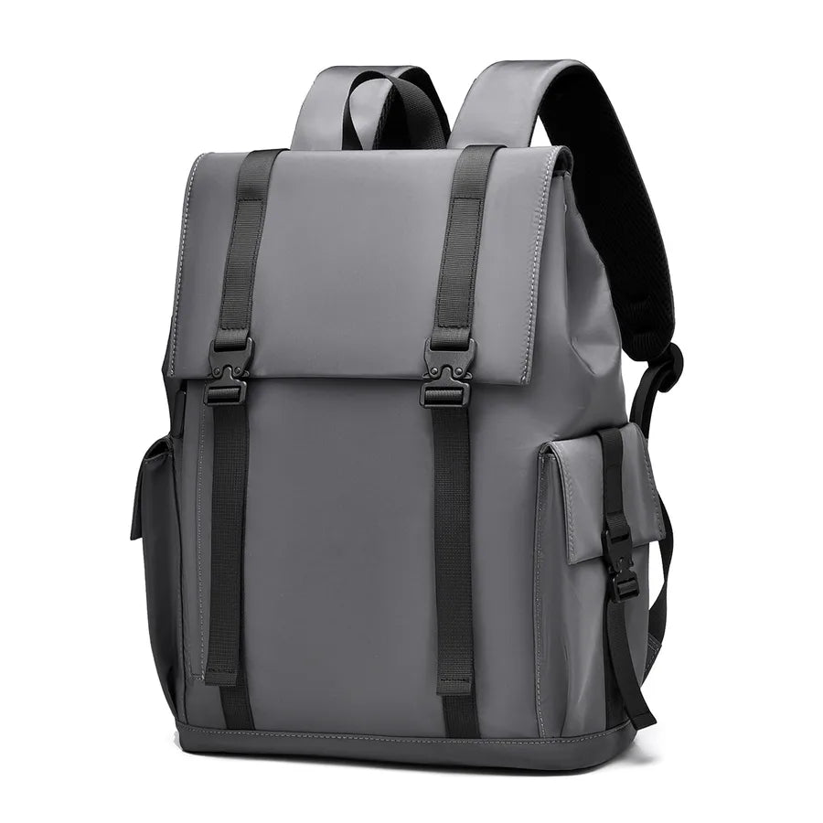 Solid Color Casual Street Shopping Laptop Backpack