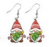 Cartoon Christmas Tree Deer Cow Cat Rainbow Earrings Women's Acrylic Animal Zodiac Letter Number Text Design Jewelry Accessories