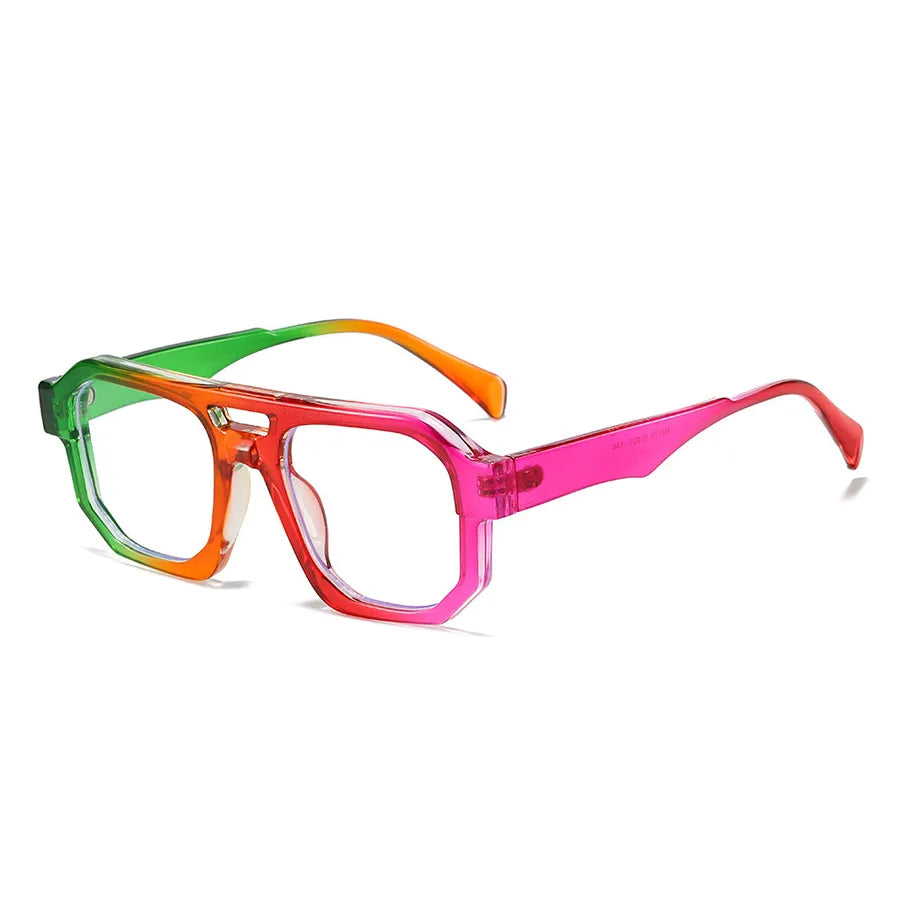 Casual Basic Simple Style Geometric Pc Square Full Frame Men's Sunglasses