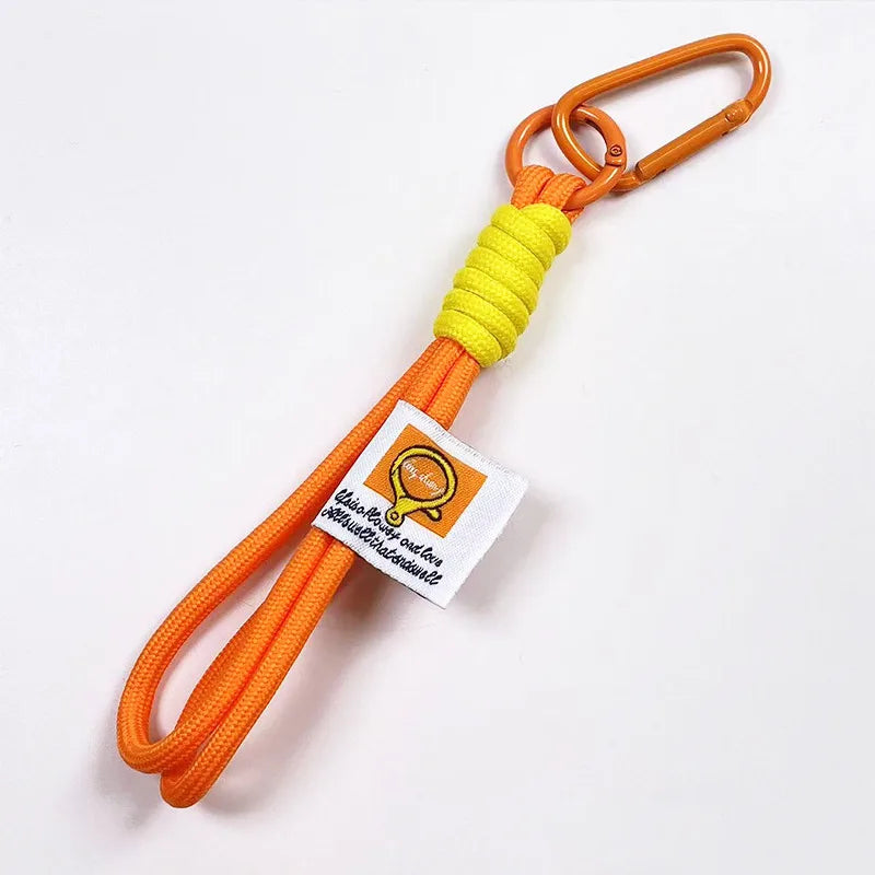 Cute Metal Keychain Pendant Beaded Bookbag Girl's Bag Charm  Style Cartoon Design Half Handmade Flower