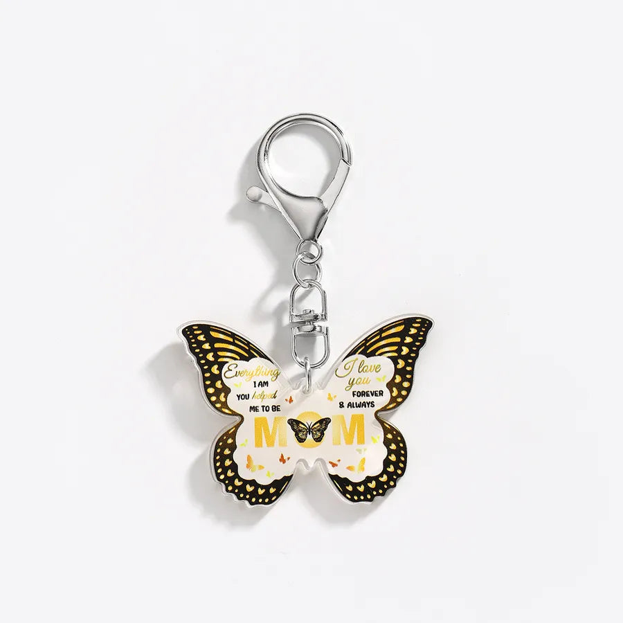 Elegant Lady Simple Style Butterfly Arylic Unisex Keychain