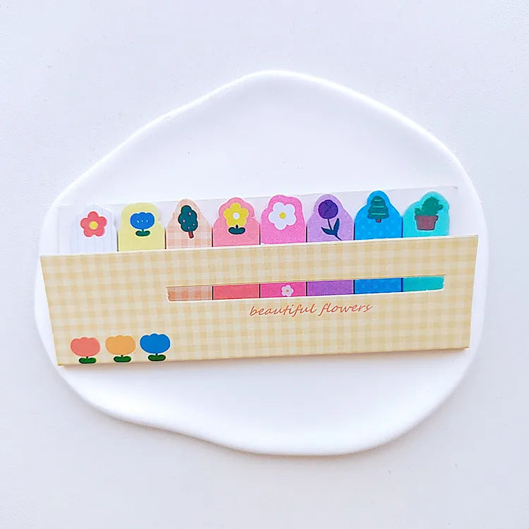 japan and south korea stationery cute regimented rows notes sticky notes notes left note sticker stick label learning classification notes
