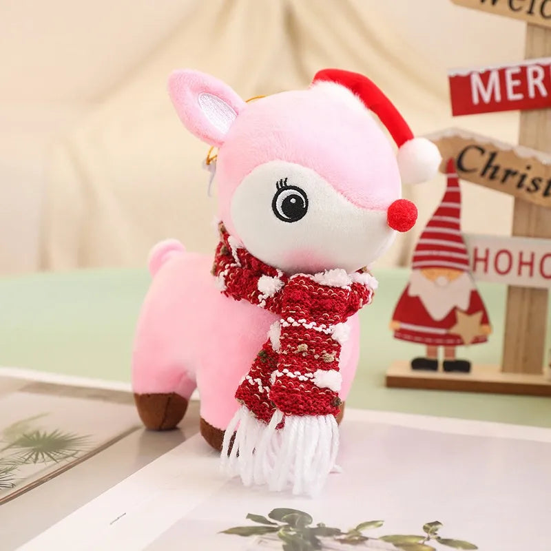 Christmas Decorative Cushion Santa Claus Toy Apple Peaceful Fruit Christmas wreath Cushion Gingerbread Man Cartoon Style