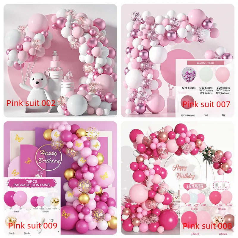 10 Series Birthday Party Decoration Balloon Suit Balloon Chain Arch Wedding Wedding Room Scene Arrangement