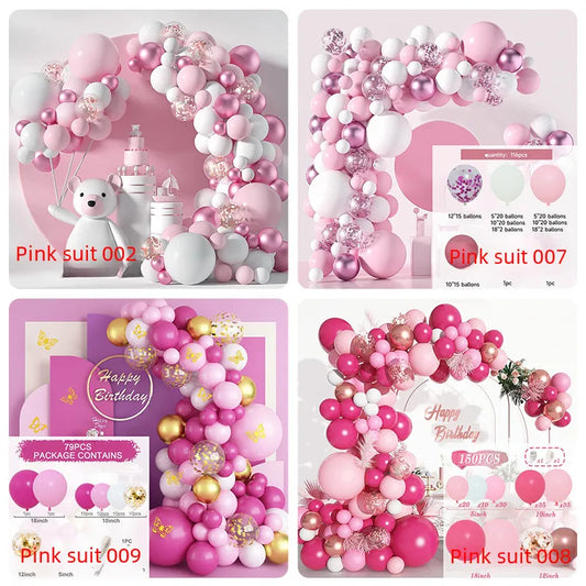 10 Series Birthday Party Decoration Balloon Suit Balloon Chain Arch Wedding Wedding Room Scene Arrangement