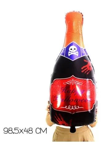 cute exaggerated romantic beer wine glass wine bottle aluminum film party birthday festival balloons
