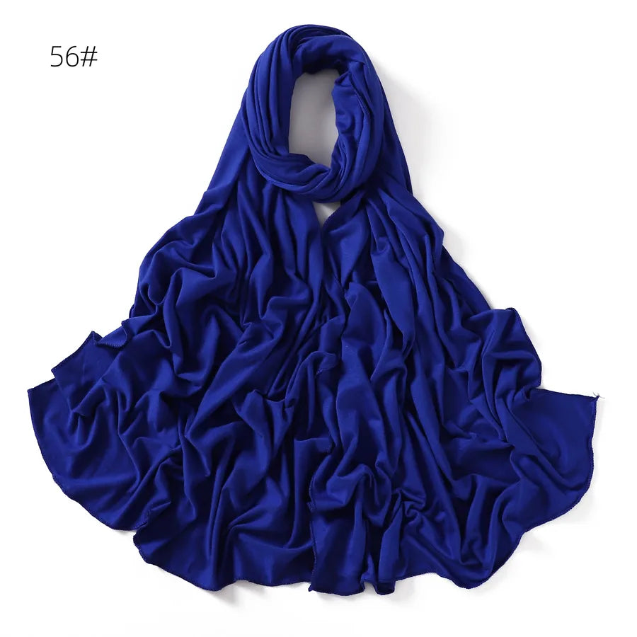 women's basic solid color mercerized cotton modal cotton linen scarves