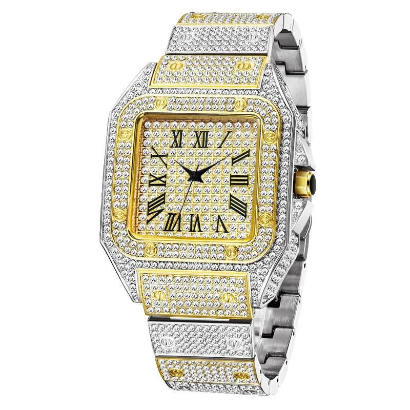 Elegant Hip-Hop Geometric Butterfly Double Snap Quartz Men's Watches