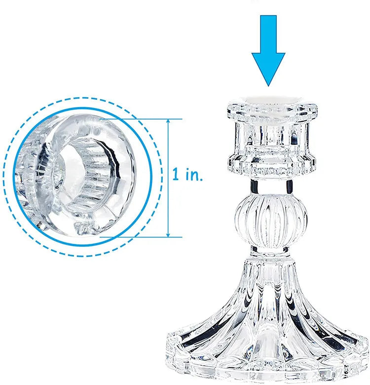 Christmas Simple Style Solid Color Glass candlestick