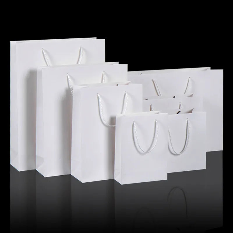 handbag paper bag thickening white card paper bag gift bag private kraft paper bag