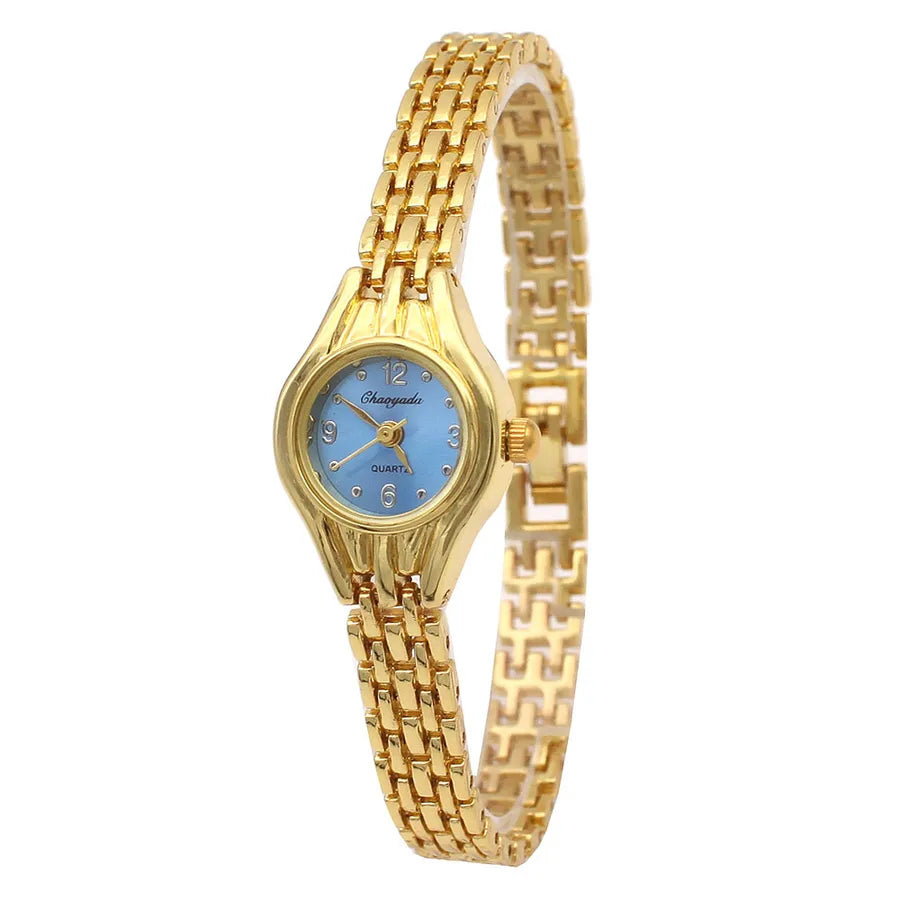 Casual Round Buckle Quartz Watch Women's Watches