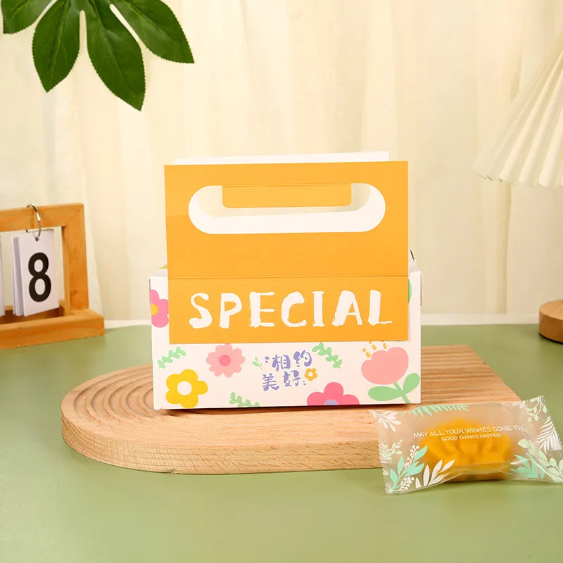 Cute letter Flower White card Party Birthday Party Supplies Gift Wrapping Supplies 1 Piece