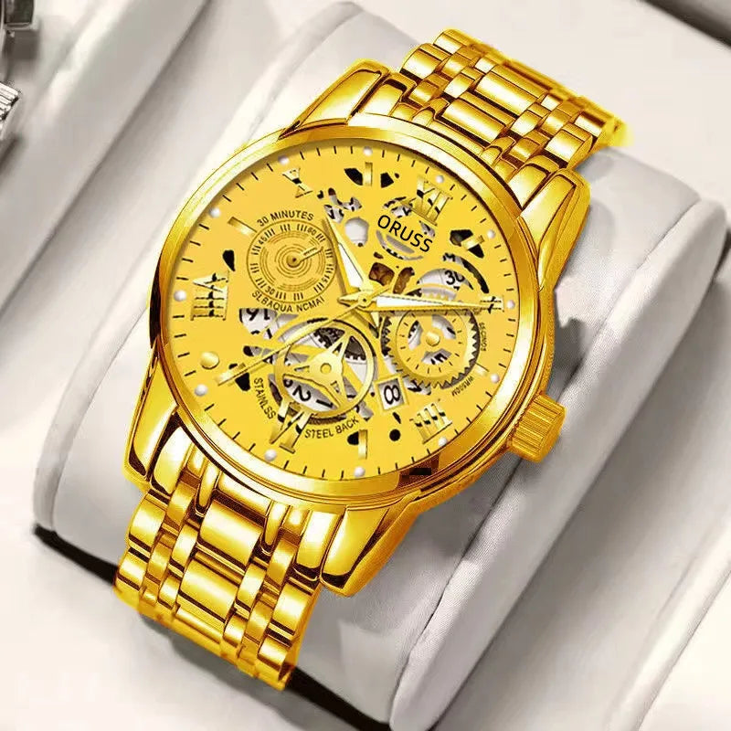 Eight years old shop men's watch  direct waterproof luminous hollow design personality fashion trend men's watch