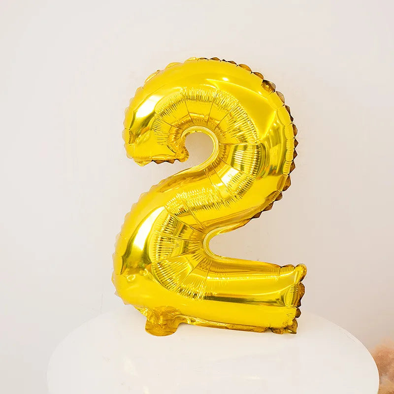 Simple Style Number Aluminum Film Party Festival Balloons