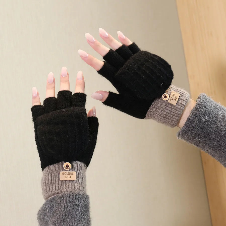 women's casual simple style solid color gloves 1 pair