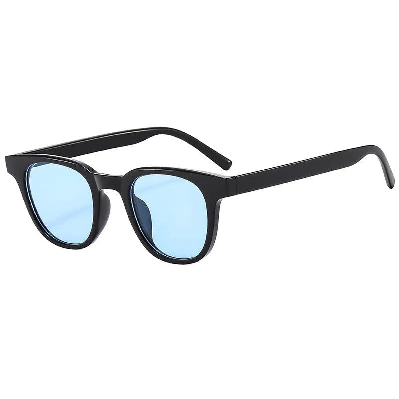 simple style commute color block ac square full frame men's sunglasses