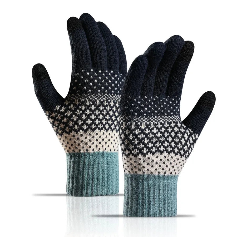 women's elegant classic style color block gloves 1 pair