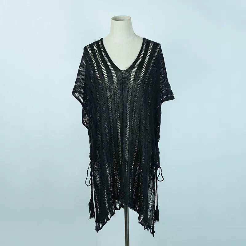 Women's Solid Color Vacation Cover Ups