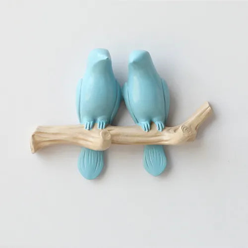 Nordic Creative Bird Decoration Hook Hallway Wall Seamless Key Hook Punch-free Wall Decoration Wall Hanging Coat Hook
