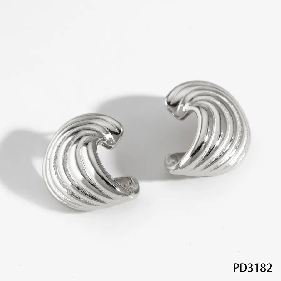 Casual Romantic Wings 304 Stainless Steel 16K Gold Plated White Gold Plated Ear Studs
