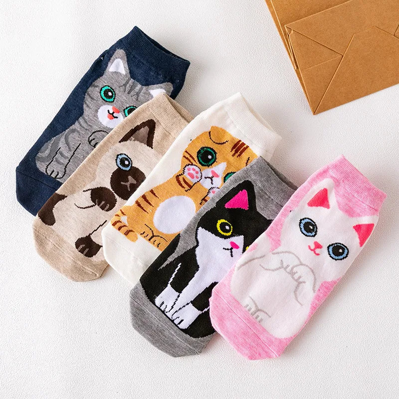 Casual Elegant Women's Dog Cotton Ankle Socks 1 Set