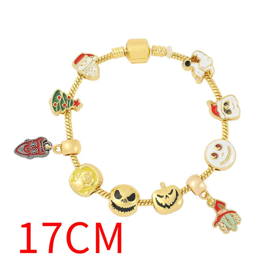 Cartoon Animation Horror Movie coraline Ghost Mother Halloween Pan Diy Beaded Bracelet Jewelry